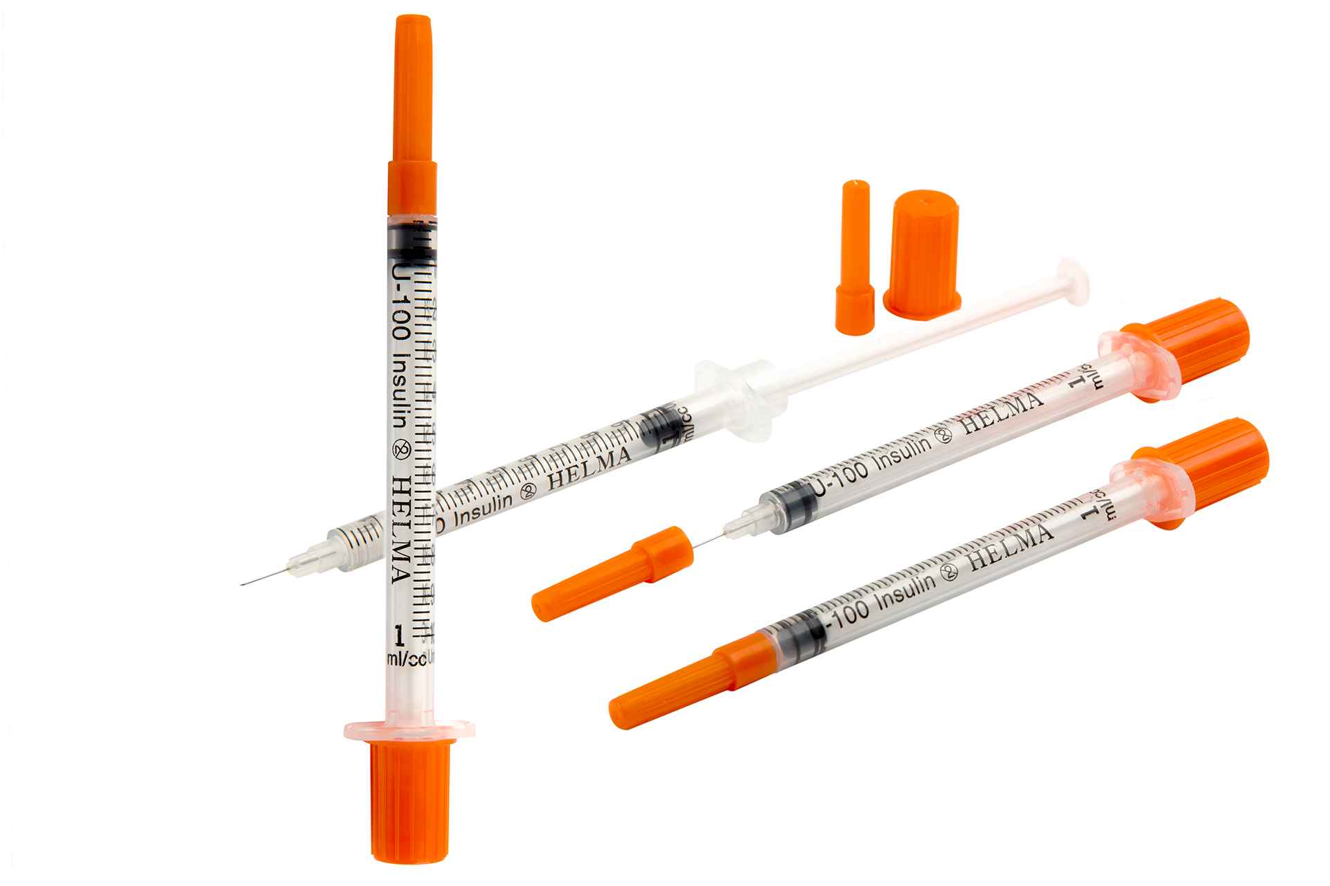 سرنگ انسولین یکپارچه -سرهم1ml حلما طب
